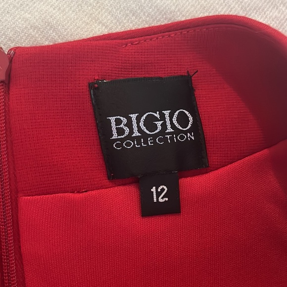 BIGIO Red Dress Size 12 - Picture 2 of 9